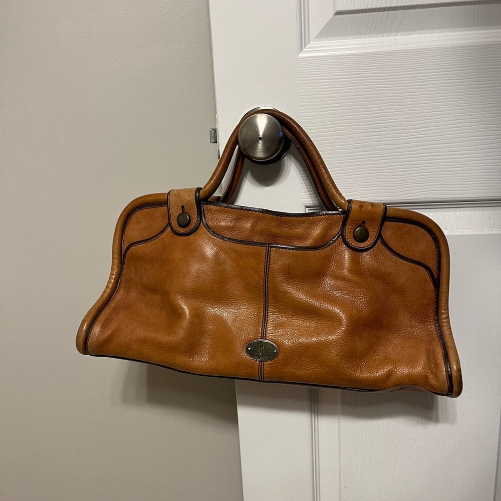 Vintage Fossil Leather Bag 1954